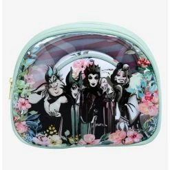 Boxlunch Disney Villains Floral Cosmetic Bag Set