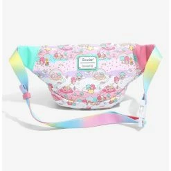 Loungefly Sanrio Little Twin Stars Rainbow Allover Print Fanny Pack - BoxLunch Exclusive -Backpacks Shop 16533662 av2