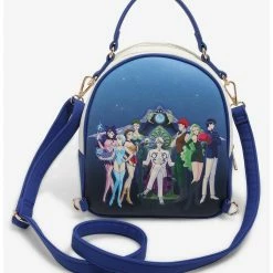 Pretty Guardian Sailor Moon Sailor Guardians & Black Moon Reversible Mini Backpack - BoxLunch Exclusive -Backpacks Shop 17398822 av4