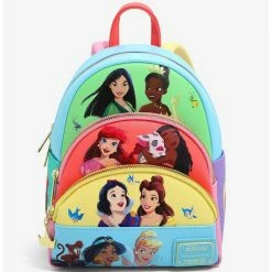Boxlunch Loungefly Disney Princess Panel Portraits Mini Backpack