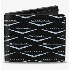Boxlunch 1955 57 Chevrolet V Emblem Monogram Bifold Wallet