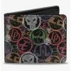 Boxlunch Marvel Knights Icons Weathered Bifold Wallet -Backpacks Shop 20215745 hi