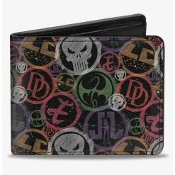 Backpacks Shop 9 Boxlunch Marvel Knights Icons Weathered Bifold Wallet