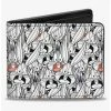 Boxlunch Looney Tunes Bugs Bunny Expressions Stacked Bifold Wallet -Backpacks Shop 20215774 hi