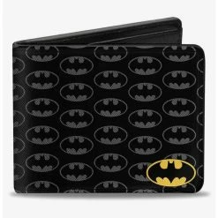Boxlunch DC Comics Bat Signal Corner Monogram Bifold Wallet