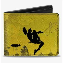 Boxlunch DC Comics Batman Catwoman Skyline Chase Silhouettes Bifold Wallet