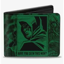 Boxlunch DC Comics Arrow Profile Poses Have You Seen This Man? Bifold Wallet
