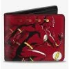 Boxlunch DC Comics The Flash Running Pose Bolts Trails Bifold Wallet -Backpacks Shop 20216948 hi